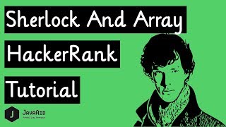 Download the video "Sherlock and Array HackerRank Solution"
