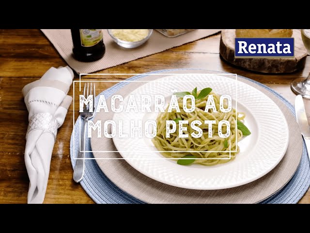 Macarrão ao molho pesto