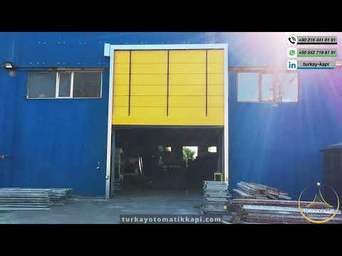 Hızlı PVC katlanır branda kapı videosu 4