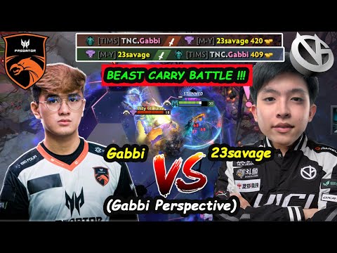 BEAST CARRY BATTLE !! TNC Gabbi [Phantom Assassin] Road To 11K vs VG 23savage Faceless Void Dota 2