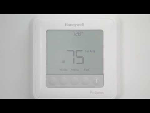 Part of a video titled Honeywell T6 Pro Tutorial: General Use - YouTube