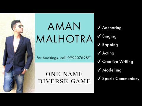 Aman Malhotra Aman Malhotra (Anchor) | Showreel