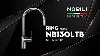 VÒI RỬA BÁT DÂY RÚT NOBILI RING NB130LTB video 2
