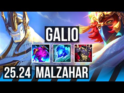 GALIO vs MALZAHAR (MID) | 10/1/17 | EUW Master | 25.24