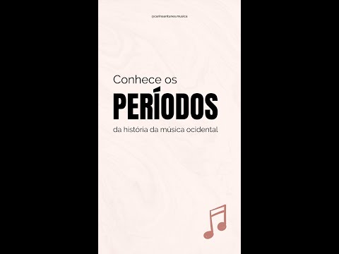 Conhece os períodos da História da Música Ocidental! #historiadamusica #musica #aulasdemusica