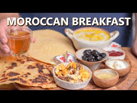 Moroccan Breakfast is Amazing | Flakey Bread, Spiced Beef Eggs, Barley Porridge and More