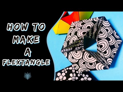 How to Make a Flextangle - Calming Paper Toys