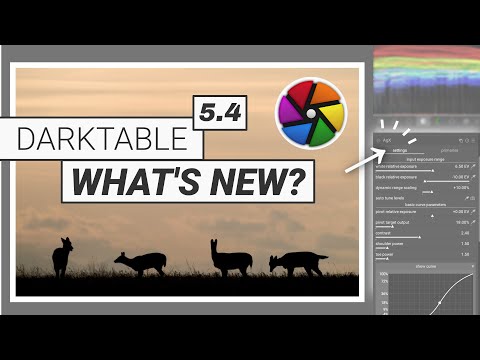 What's new in Darktable 5.4? New tone mapper and more! What?