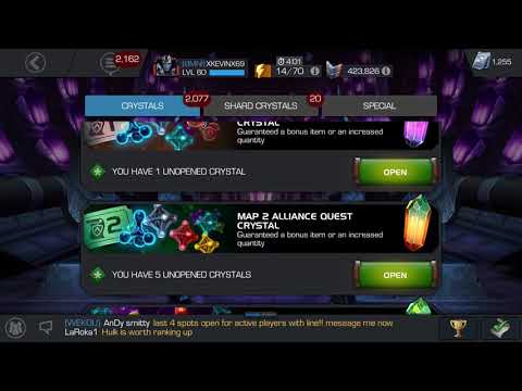 300k battlechips Arena Crystals opening and some max sig ability crystals