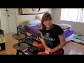 Enter Sandman (Metallica) drum lesson for beginners. Mindee's mini drum lessons #32
