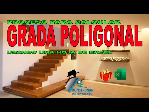CALCULO GRADA POLIGONAL | EXCEL🎁👷‍♂️