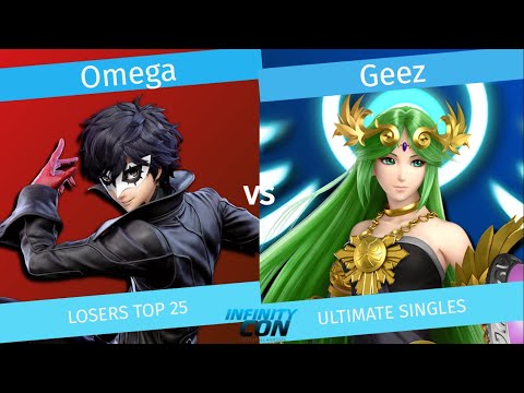 Infinity Con 2021 LOSERS TOP 25 - 4o4| Omega (Joker) Vs Strong Army| Geez (Palutena) SSBU Ultimate