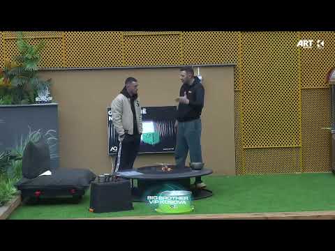 Vedati dhe Stresi qëndrojnë te zjarri i ndezur në oborrin e Big Brother Vip Kosova