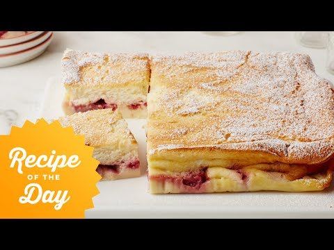 Recipe of the Day: 1-Batter, 3-Layer Berry Magic Cake | Food Network