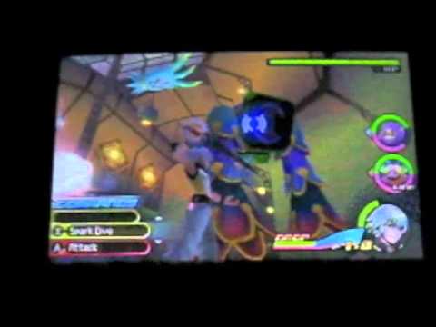 Kingdom Hearts 3D: Dream Drop Distance English Boss Battle- Riku vs Hockomonkey