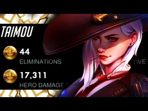 Taimou BEST ASHE?! 44 ELIMS! 17k DMG! [ OVERWATCH SEASON 15 TOP 500 ]