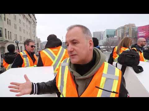 Red Bull Crashed Ice track setup
