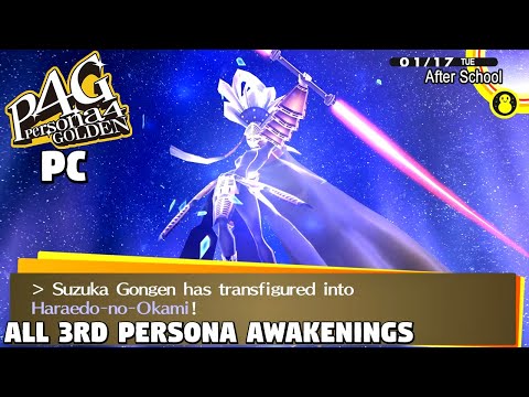 Persona 4 Golden - ALL 3rd Persona AWAKENINGS [PC]