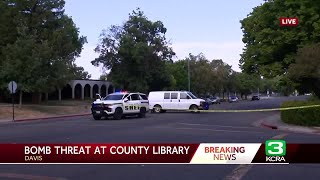 Parts of Davis evacuated due to bomb threat in county library, officials say
