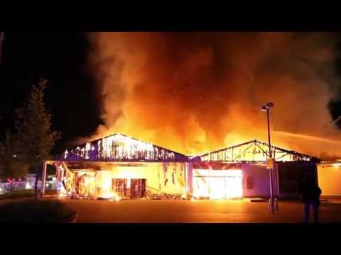 Markt völlig ausgebrannt