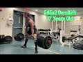 545x2 Deadlift @179lbs 17 YEARS OLD | Alex Sydor