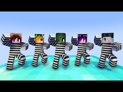 MONSTER SCHOOL : GANGNAM STYLE PRISON MONSTER GIRLS - MINECRAFT ANIMATION