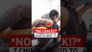 Is your Back TOO HARD to Crack⁉️#chiropractic #backpain #neckpain #trending