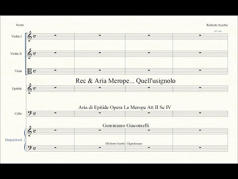 Rec & Aria Merope...Quell'usignolo - Epitide - Opera La Merope - G Giacomelli