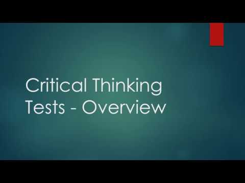 Critical Thinking Test - Overview