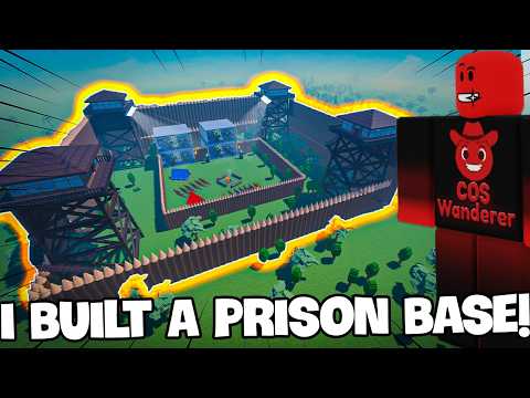 I Built a Prison Base in 99 Nights in a Forest
