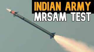 Indian Army MRSAM Test From East Coast