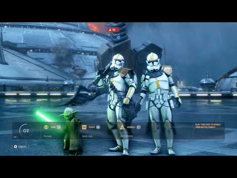 327th STAR CORPS and Yoda Defend Kamino - Star Wars Battlefront 2