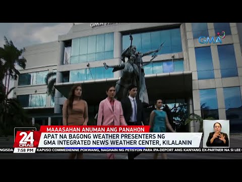 Apat na bagong weather presenters ng GMA Integrated News Weather Center, kilalanin 24 Oras