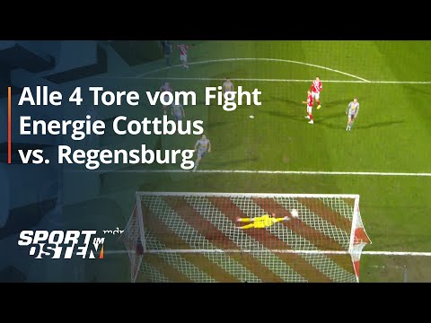 Doppelter Doppelpack bei Energie Cottbus vs. Regensburg - die Tore | Sport im Osten | MDR