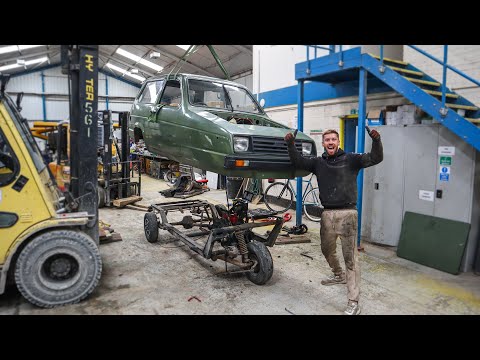Taking the body OFF the Reliant! - Motorbike Engine Swap (PT.3)