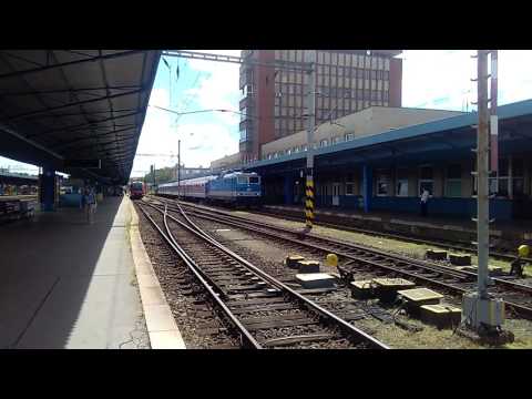 Odjezd rychlíku číslo 613 Svatava směr Praha hlavní nádraží