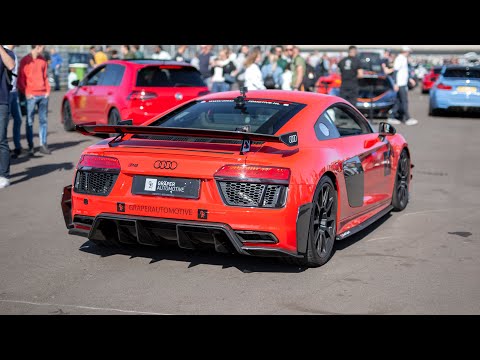 Audi R8 V10 Plus Performance Parts 1 of 44 - LOUD Accelerations, Revs & Downshifts !
