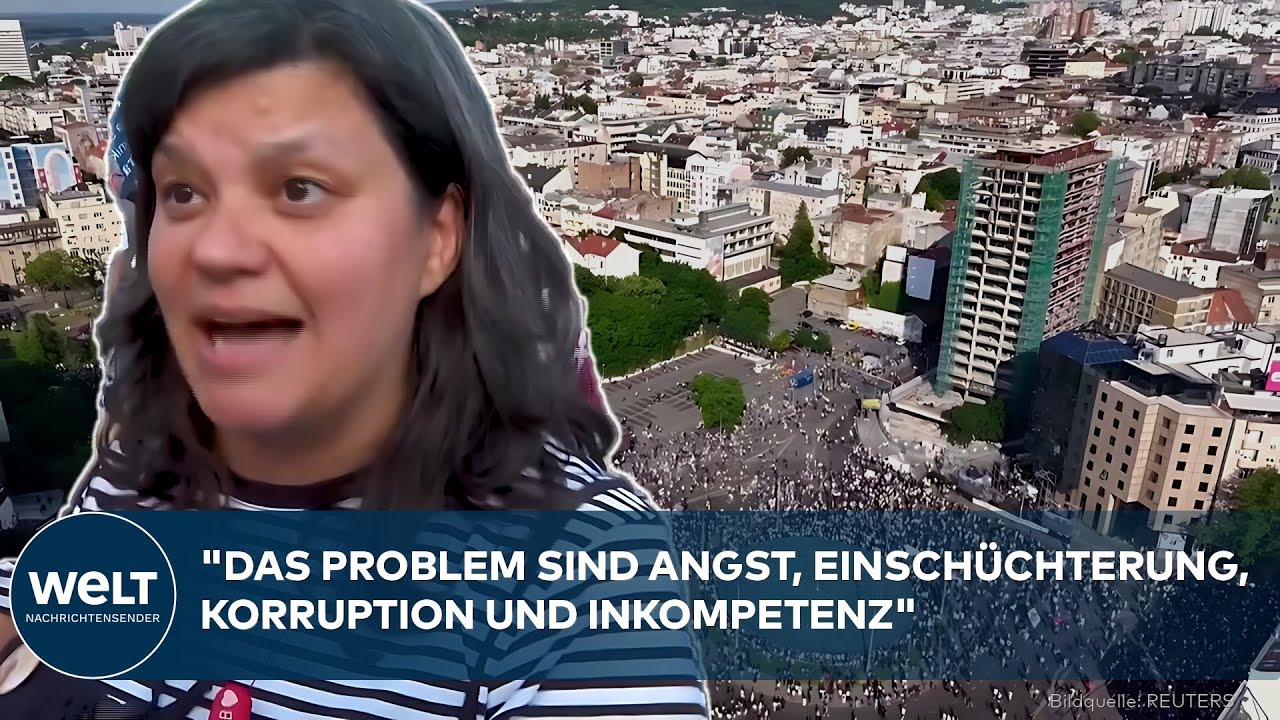 BELGRAD: Zehntausende protestieren gegen Präsident Vučić - Studentenbewegung fordert den Wandel