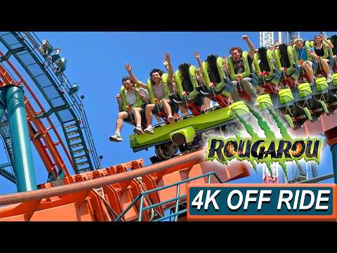Off-ride footage of a Rougarou train