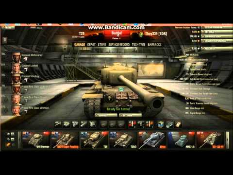 World of Tanks: T29 gameplay
