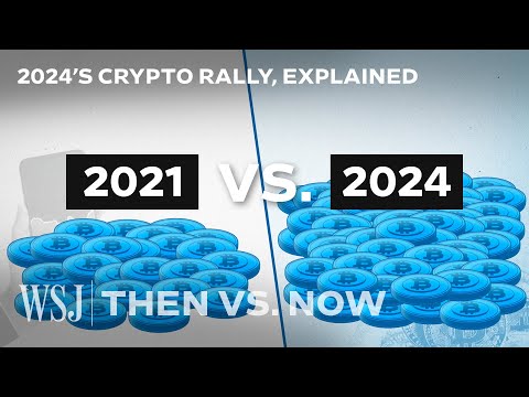 比特幣創新高：自 2021 年加密貨幣大漲以來發生了什麼變化？ (Bitcoin’s New Record Highs: What’s Changed Since 2021’s Crypto Rally | WSJ Then vs. Now)