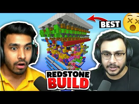 Indian Gamers Best Redstone Builds | React | Techno Gamerz | Battle Factor