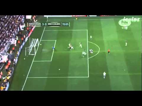 Golaço de Elias  Corinthians 4 x 0  Once Caldas  Libertadores 04/02/15