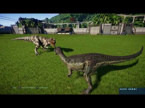 Jurassic World Evolution: (Base Genome) Baryonyx vs Ceratosaurus