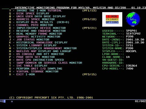 Install the Prycroft IMON monitor for z/OS and MVS 3.8j - M63