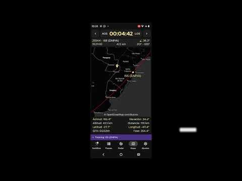 ISS 23 de julio 2026 hora local 1031 eldorado misiones argentina