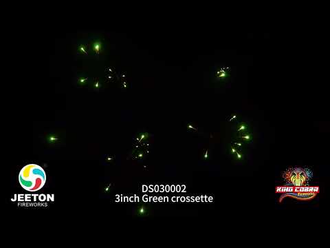 DS030002 3inch Green crossette