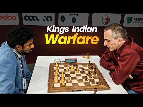 Sasha "Thug life" Grischuk destroys Adhiban "cowboy" Baskaran in 26 moves | FIDE World Rapid 2025