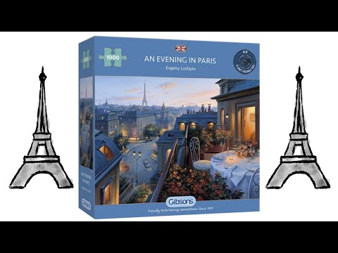 An Evening in Paris | 1000 Piece Puzzle by Gibson | Time Lapse | The Puzzled Artist