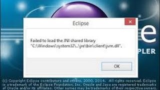 Failed to load JNI Shared library Error in Eclipse